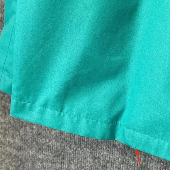 Vintage London Fog Trench Coat Womens L / 14 Teal Bold Double Breasted Jacket - Picture 11 of 16